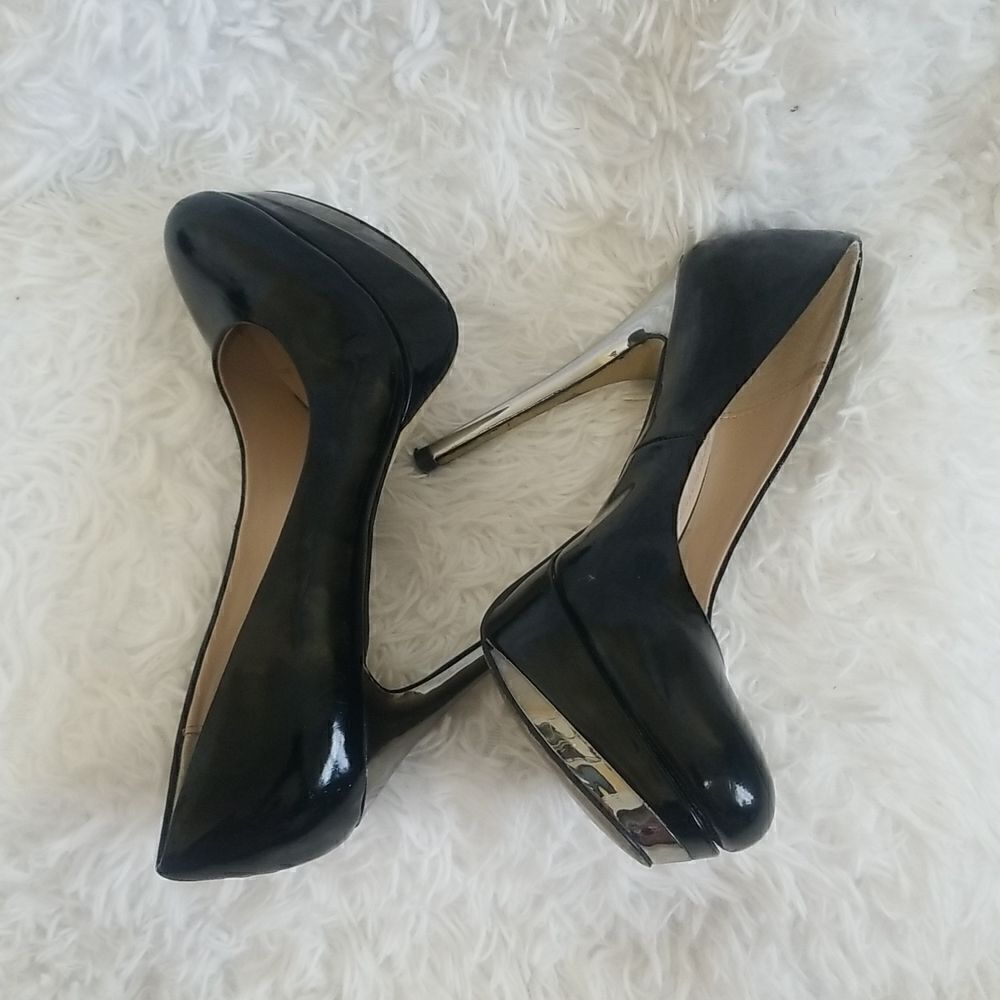 Zigisoho Black Patent Leather Pumps size 8.5 - Picture 10 of 10